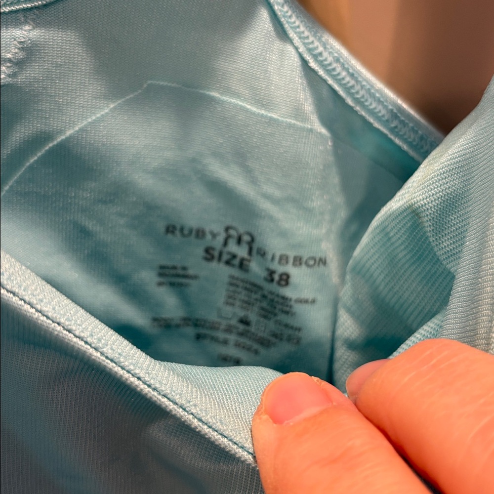 Ruby Ribbon Sky Blue Camisole - Picture 2 of 3